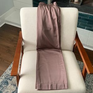 Satin Feel Elastic Waist Trousers